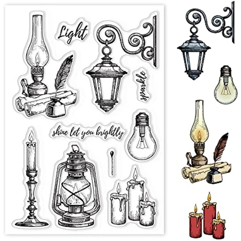 Clear Silicone Stamps For Card Making - Velas de sello transparente de silicona