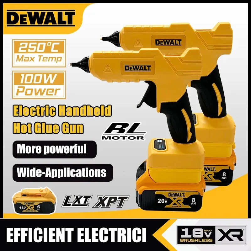 Hot Melt Glue Gun Cordless - Pistola de pegamento caliente inalámbrica Dewalt,